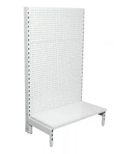 Flat Metal Pegboard Shelving