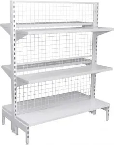 Mesh Back Gondola Shelving System
