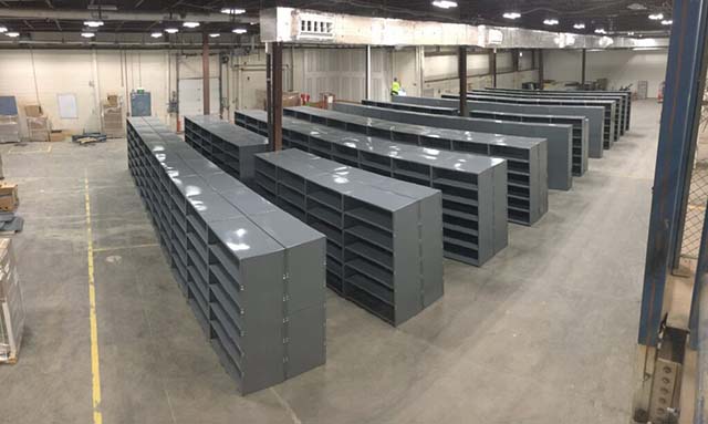 Warehouse shelving
